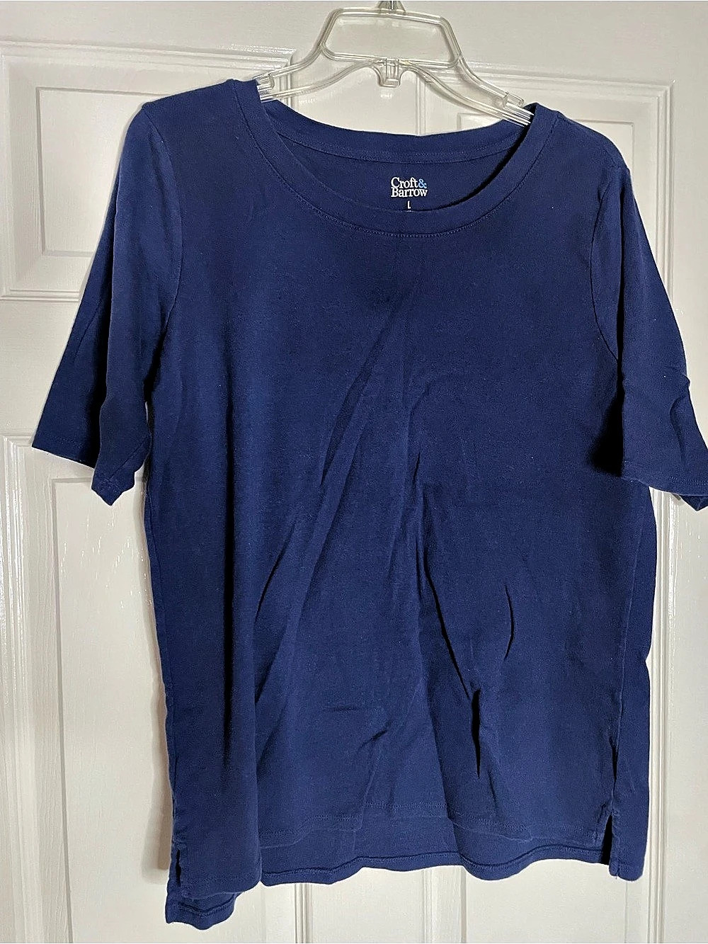 Womens CROFT & BARROE  Blue Short Sleeve Tee (NWOT)